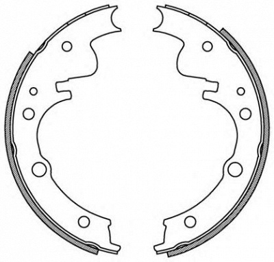 OPEN PARTS bsa205800 -  Комплект тормозных колодок